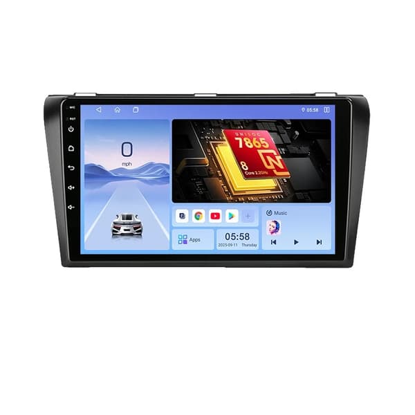 Bilradio, multimedieunderstøttelse, avanceret navigationssystem, kompatibel med Mazda 3 2004-2009,T20-E
