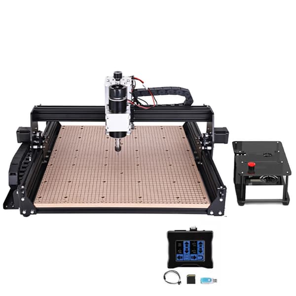 CNC-maskin, 3-axlar, GRBL-kontroller,Ingen laser-b, MDF med Touch Controller