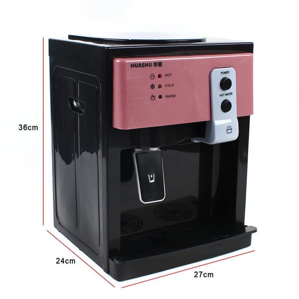 Vanddispenser, varme- og koldfunktioner, kompakt design,Pink, M