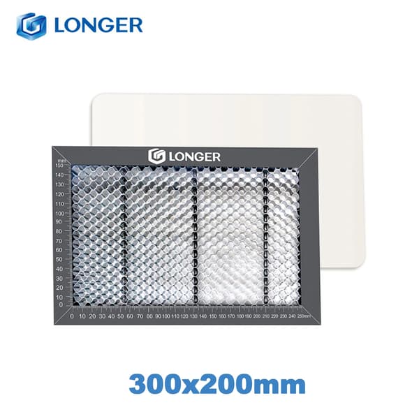 Honningkagepanel til lasergravering, holdbar stål konstruktion, optimal røgstyring,300x200mm