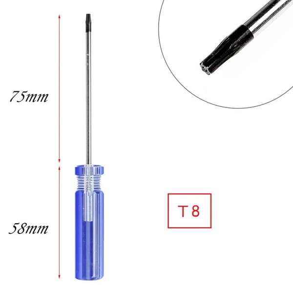 Torx Skruetrækker, Mini Størrelse, Multifunktionel,T8