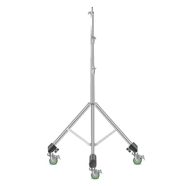 Tripod Stativ, Justerbar Højde, Holdbart Rustfrit Stål,2.8M sølv sko