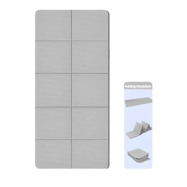Yogamatta, Miljövänlig, Halkfri Design,Grå