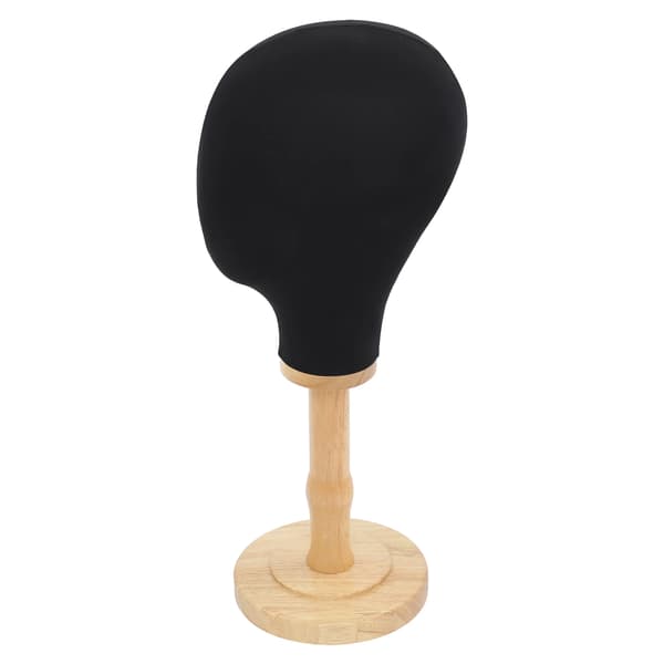Mannequin Hoved, Realistisk Display, Robust Base,sort