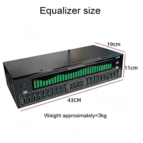 Grafisk Equalizer, Bluetooth Aktiverad, Digital Ljuddecoder,grön, 220 V