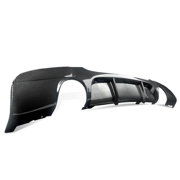 Bageste kofanger diffuser, ABS plast, M Performance stil,Kulfiberlook