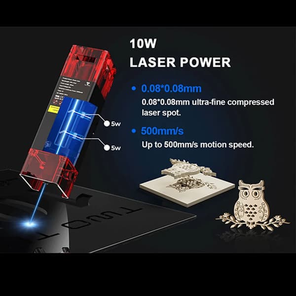 Lasergravyr, Precision Skärning, Användarvänlig Drift,TTS-10 pro