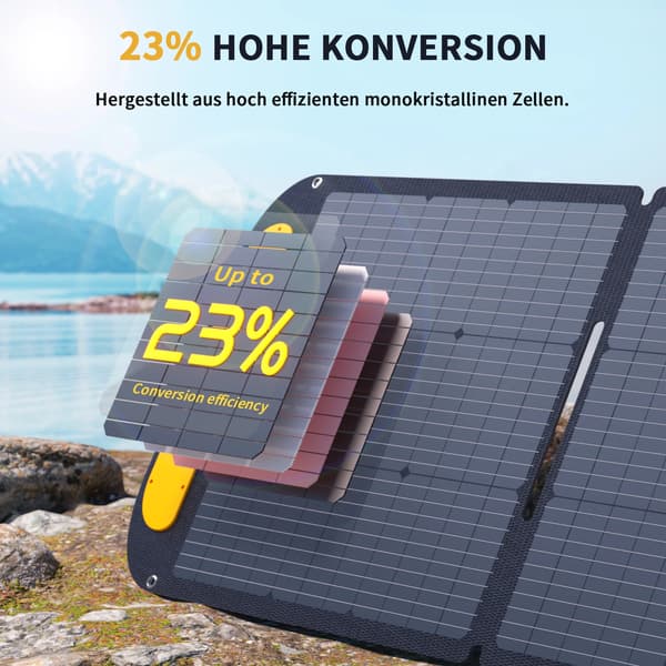 Solpanel, Vattentät Design, Bärbar och Fällbar,VS110