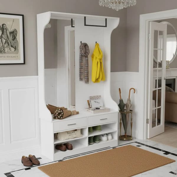 Entrémöbler, Modern Design, Mångsidig Förvaringslösning,VIT
