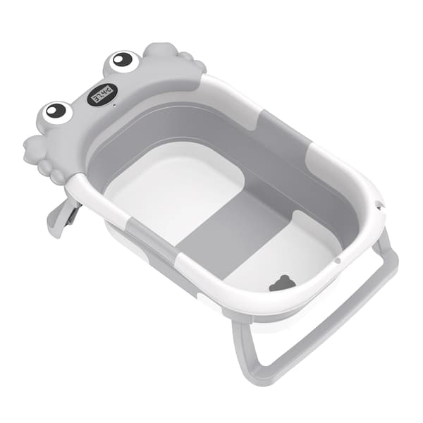 Babybadekar, Foldbart Design, Realtids Temperaturovervågning,GRÅ