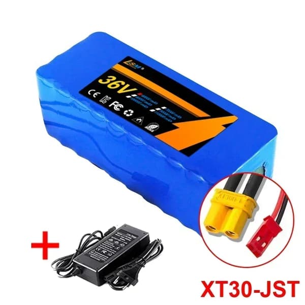 Litiumjonbatteri, 60000mAh kapacitet, 36V spänning,XT30-JST