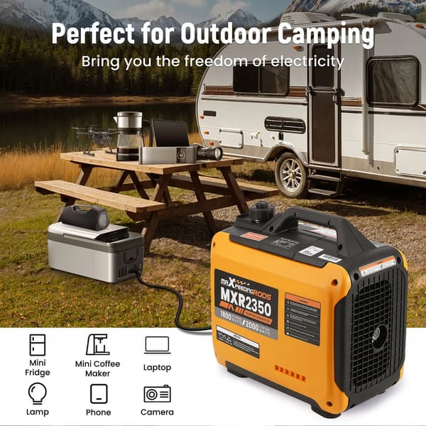 Bærbar invertergenerator, 1800 driftwatt, USB-forbindelse,MXR2350-EU