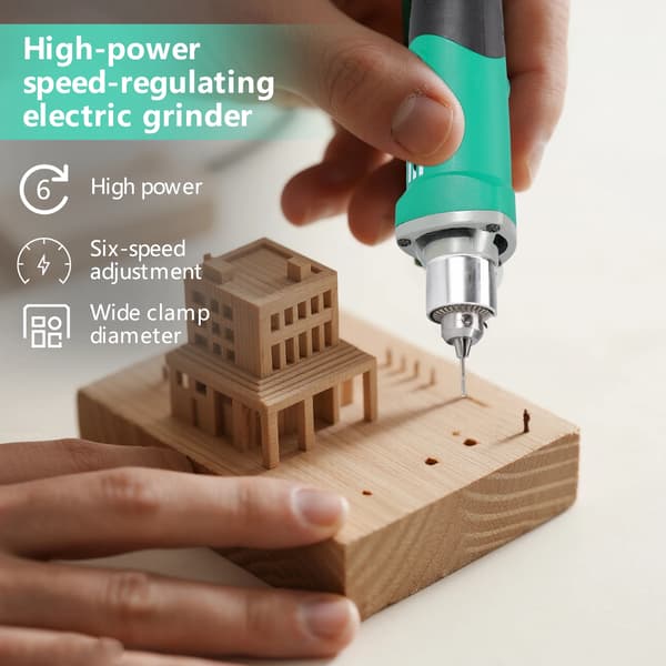 Rotary værktøj, 6 variable hastigheder, kompakt design,500W