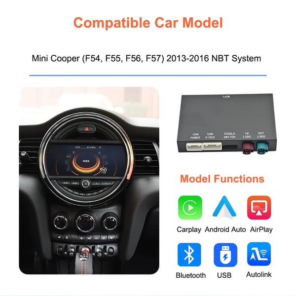 CarPlay-grænseflade, trådløs forbindelse, nem installation,NBT