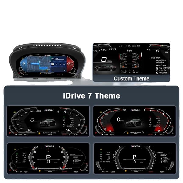 Digital måler dashboard cluster, trådløs Carplay, Android Auto support,E60 Carplay version