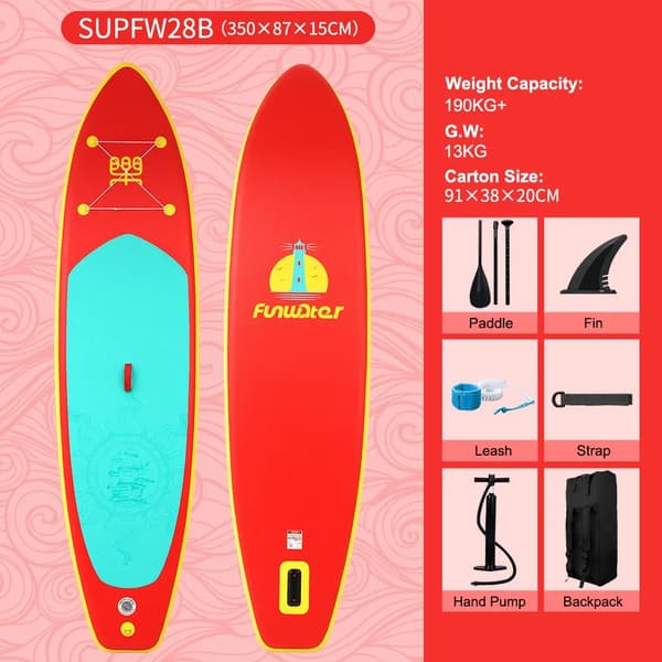 Stand Up Paddle Board, Högdensitet PVC, Lättviktsdesign,SUPFW28B