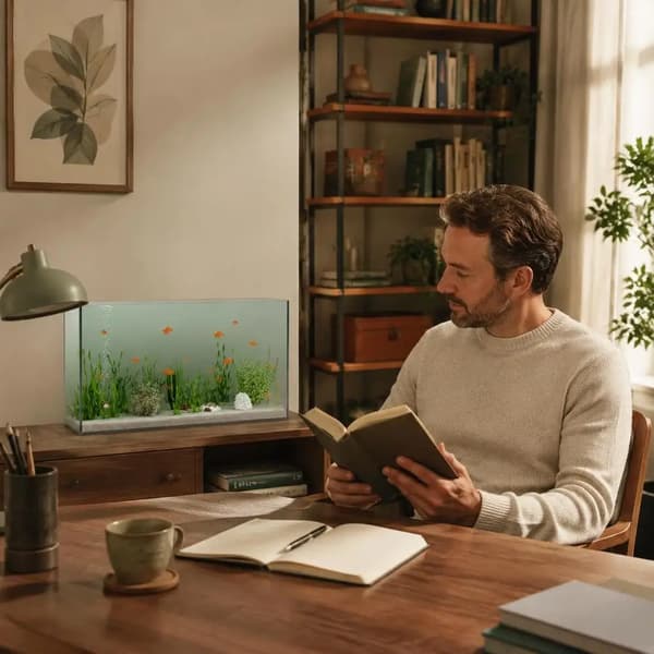 Akvarium, Holdbart Glas, Ideelt til Hjemmebrug,Gennemsigtig