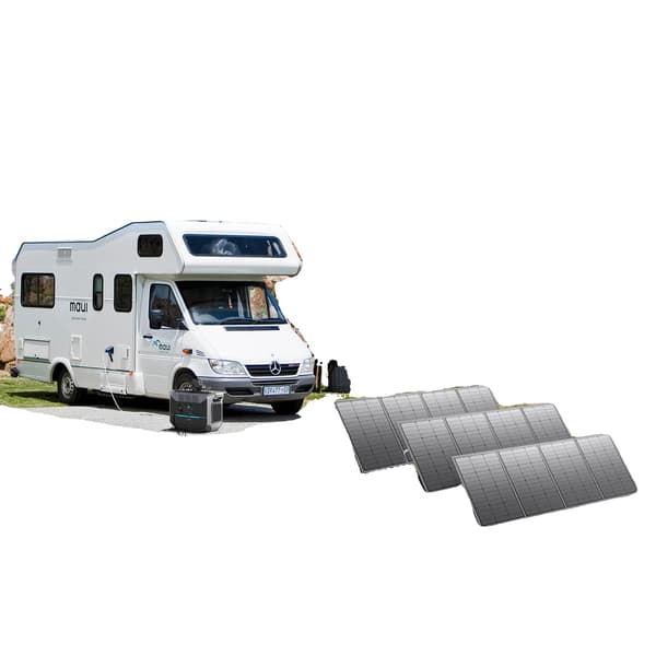 Solpanel, Hög Effektivitet, Vattentät & Fällbar Design,300W