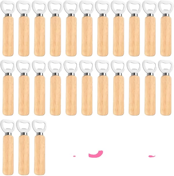 Kapsylöppnare, Ergonomisk Design, Anpassningsbart Trähandtag,25PCs