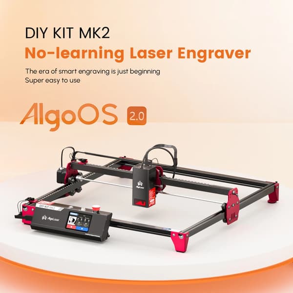 Lasergravør, Touchskærmskontrol, WiFi-forbindelse,DIYKIT MK2 10W