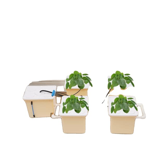 Hydroponiskt växtsystem, 5-bucket kit, inomhusinstallation,VIT