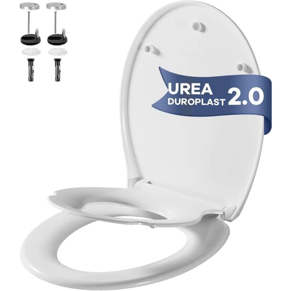 Toiletbræt, Duroplast, Blød-lukningsmekanisme,Stil 2
