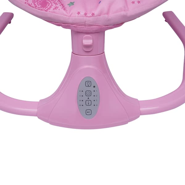 Babygunga, Justerbar Gunga, Timerfunktion,Rosa