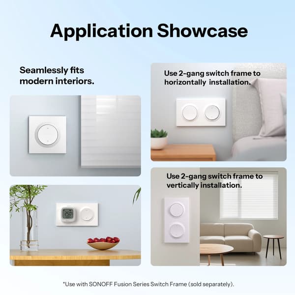 Smart Rullgardinsbrytare, Wi-Fi Kontroll, Precise Justering,MINI-RBS-E