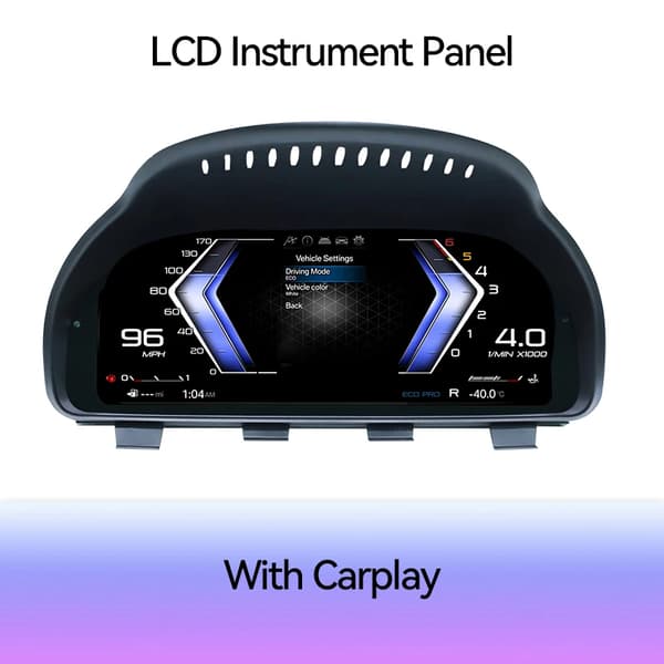 Digitalt Dashboard, LCD Skærm, Plug & Play Installation,med carplay