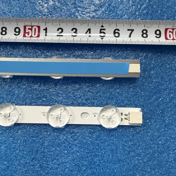 LED-stribe, 11 LED'er, Længde 57,5 mm, Strømkilde DC, Lysstrøm 60, Dæmpbar Ja