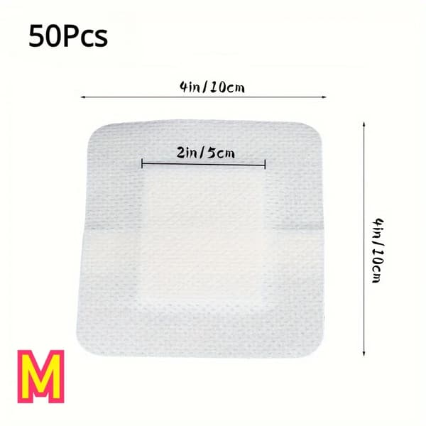 Sårforbinding, Hypoallergenisk, Åndbar Vandafvisende Plaster,M