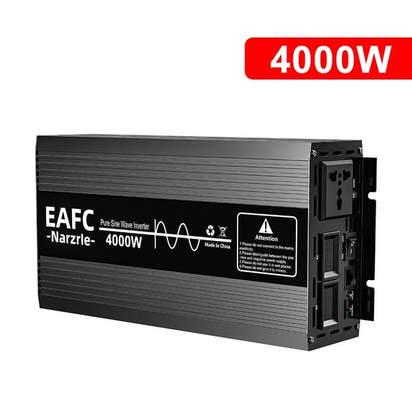 Strømomformer, DC til AC konvertering, sikkerhedsfunktioner,4000W