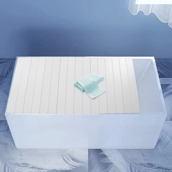 Badkarsskydd, Fällbar Design, Värmebevarande,VIT