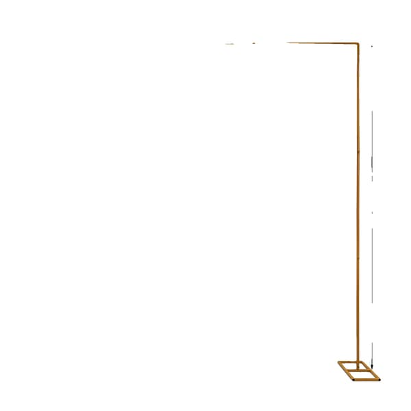 Bröllopsbåge, Metallkonstruktion, Justerbar Höjd,Guld, XL