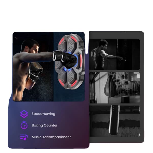 Boksemaskine, Bluetooth-forbindelse, Væghængt design,sort