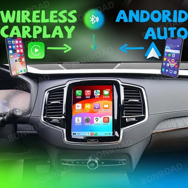 CarPlay og Android Auto Interface, Trådløs Forbindelse, Bluetooth Understøttelse,For Volvo (2018-2022)