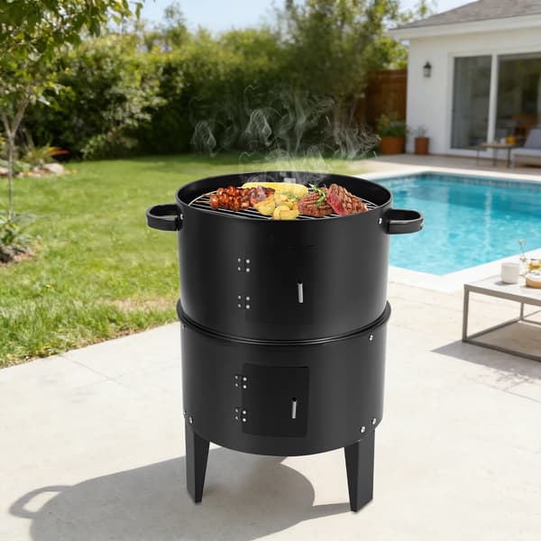 Grill, 3-i-1 Multifunktionel, Bærbar Design,sort