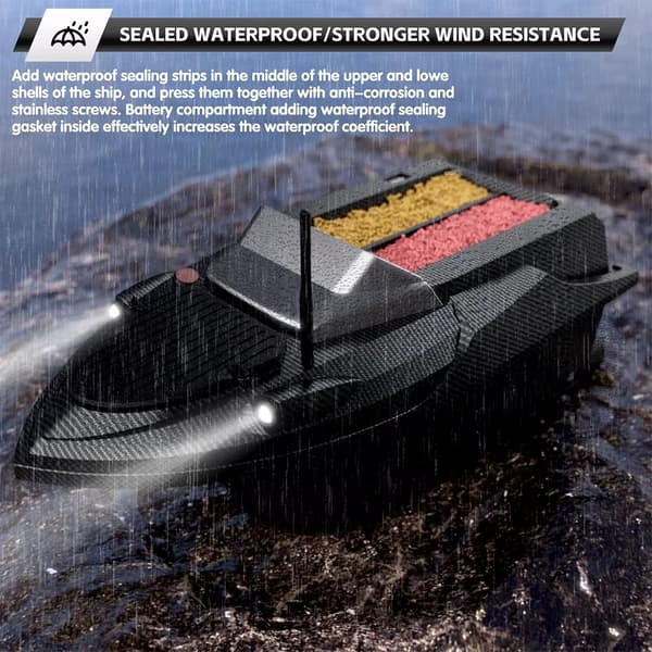 Bait Boat, 800m Räckvidd, Dubbelmotorprestanda,V080 GPS