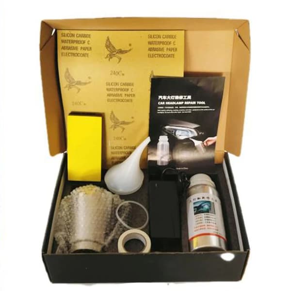 Strålkastarrenoveringskit, Premiumförpackning, DIY-vänlig,Papperslåda Kit