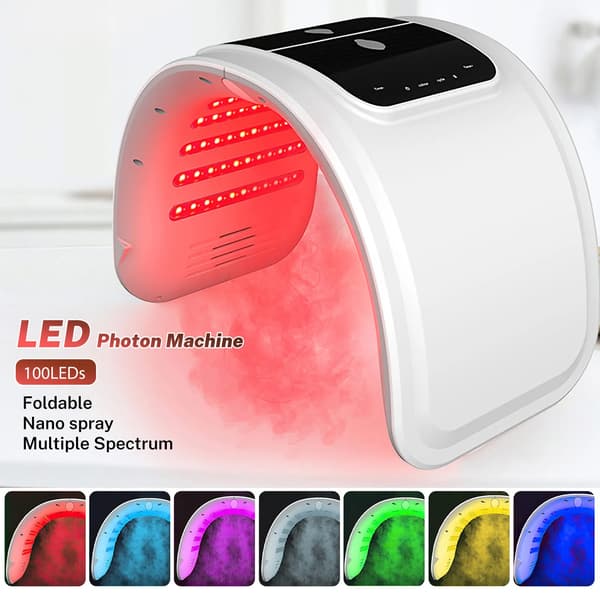 LED Ansigtsmaske, Justerbar Lysterapi, Multifunktionel Hudfornyelse,EU