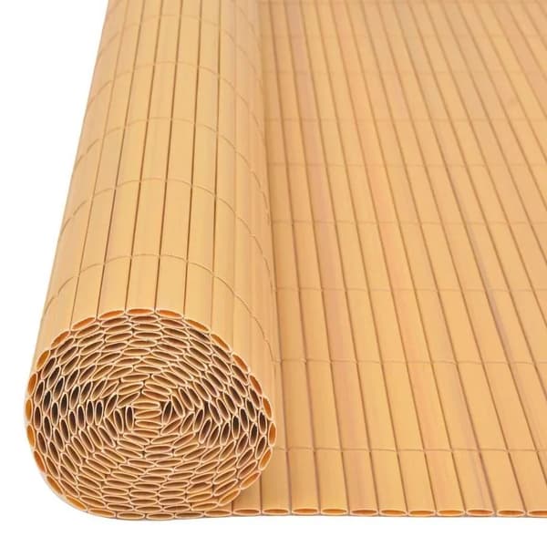 Havehegn, 90 cm x 500 cm, Dobbelt-Sidet, PVC Materiale, Nem Montering, Udendørs Brug