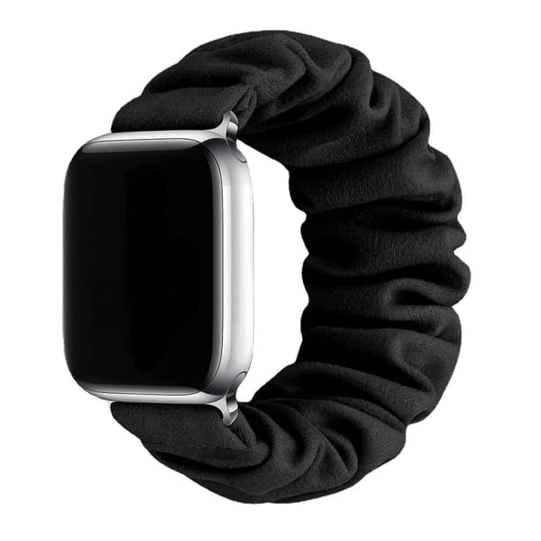 Urrem, Stofmateriale, Elastisk Spænde,42mm 44mm 45mm 49mm-a, sort-a