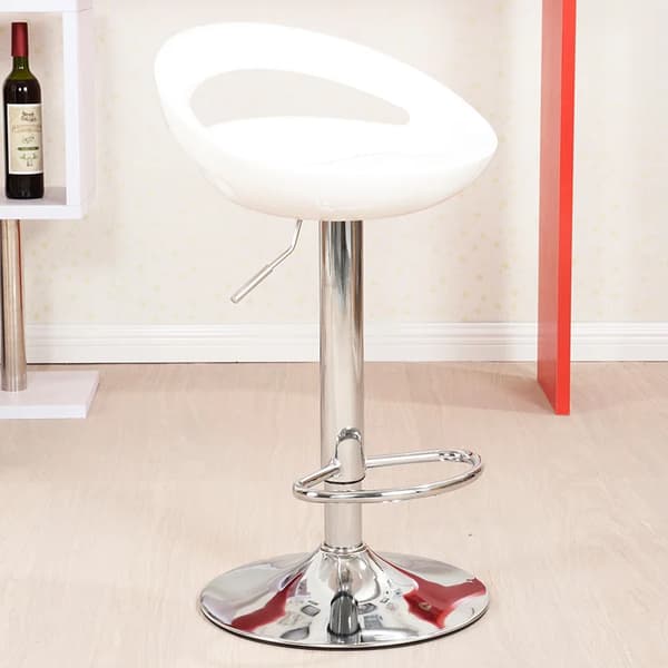 Barstol, Höjdjusterbar, Modern Minimalistisk Design,VIT