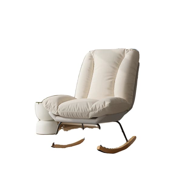 Fåtölj, Justerbar Lutning, Elegant Design,Beige4
