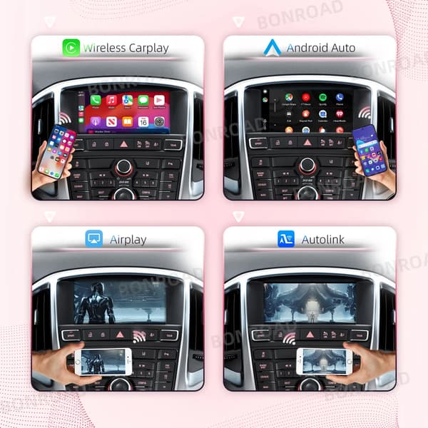 Trådlös CarPlay Android Auto Gränssnittmodul, Bluetooth-anslutning, Enkel installation,För Opel