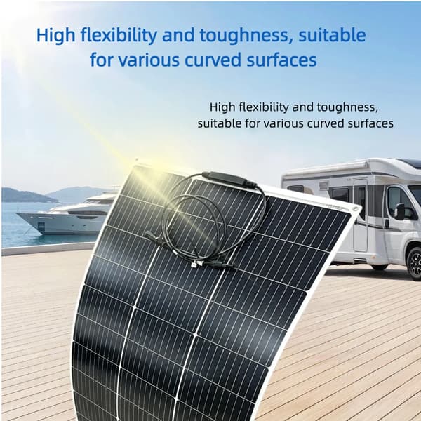 Solpanel, Letvægts, Høj Effektivitet,125W    2PCS
