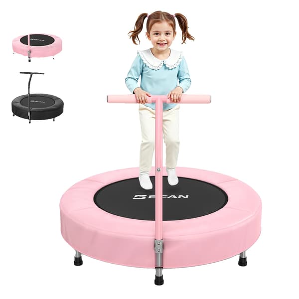 Trampolin, ASTM-certifierad, Inomhusbruk, Rosa