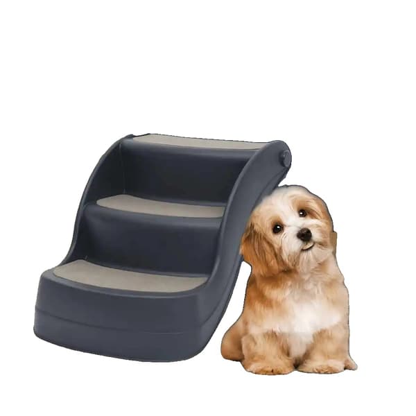 Hundtrappor, Fällbar Design, Halkfria Steg,armégrön