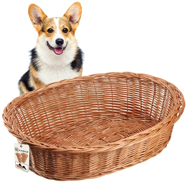 Hundbädd, Rörmaterial, Oval Design,M, Blå