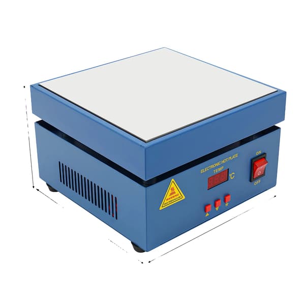 Varm plade, LCD-skærm, holdbart rustfrit stål,800W, 220V